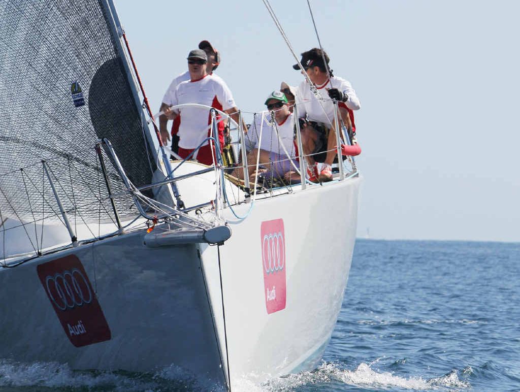 PREPARING FOR HOBART: The crew on board Audi Sunshine Coast. Tracey johnstone PREPARING FOR HOBART: The crew on board Audi Sunshine Coast. Tracey johnstone